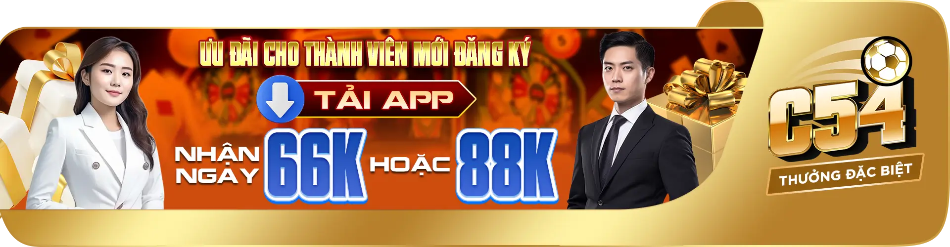 Nhà cái Wwwc54 khuyến mãi tải app nhận thưởng +66k